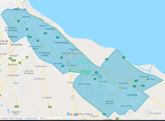 zona distribución